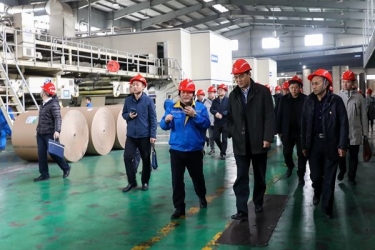 国家邮政局赵民一行莅临太阳集团官网调研快递包装绿色治理试点工作