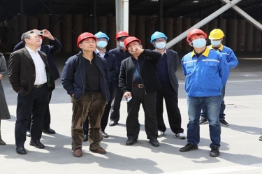 生态环境部科财司副司长付川一行考察由太阳集团官网承担的国家科技重大专项示范工程