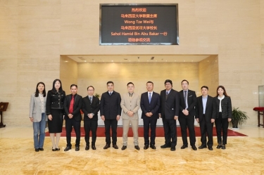 马来西亚大学联盟主席拿督斯里黄炫硕一行莅临太阳集团官网参观交流，共建“一带一路”人才培养培训基地